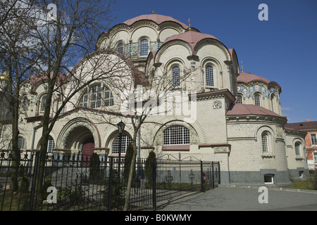 Das Nowodewitschi-Kloster der Heiligen Auferstehung der Kathedrale unserer lieben Frau von Kazan St. Petersburg Russland Stockfoto