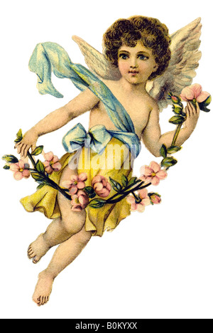 ANGeLBoY Cherry blossom Zweig 19. Jahrhundert in Deutschland Stockfoto