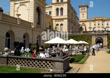 Restaurant im Osborne House historischen Landsitz von Königin Victoria und Gelände zu East Cowes Isle Of Wight Südengland Stockfoto