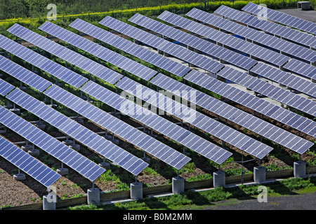 Sonnenkollektoren Stockfoto