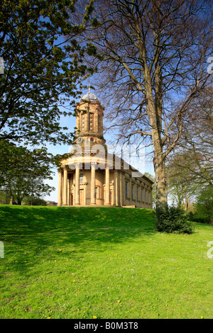 Vereinigte Reformierte Kirche, Saltaire Village, UNESCO-Weltkulturerbe, Bradford, West Yorkshire, England, UK. Stockfoto