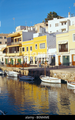 Hafen von Ciudadela. Insel Menorca. Balearischen Inseln. Spanien. Stockfoto