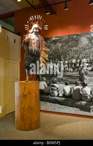 Miwok Anzeige der gebürtige Amerikaner Yosemite Museum Yosemite Nationalpark, Kalifornien Stockfoto