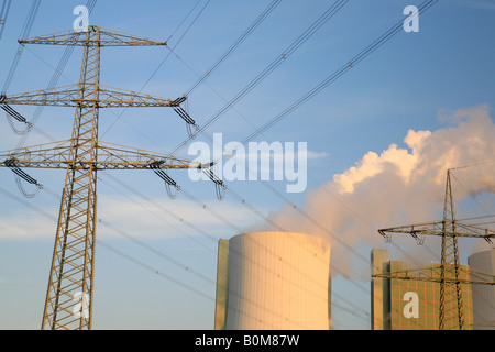 Kraftwerk Buna, Sachsen-Anhalt, Deutschland Stockfoto