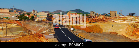 Mine-Industrie in Riotinto, Huelva Stockfoto