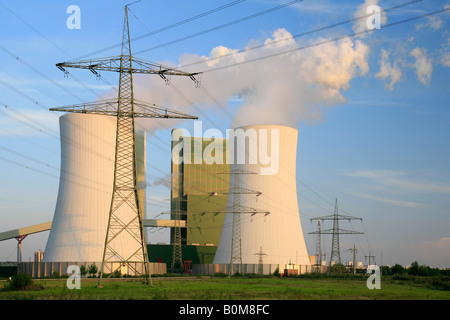 Kraftwerk Buna, Sachsen-Anhalt, Deutschland Stockfoto