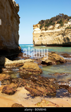 Loch Ard Gorge aus in die Schlucht Victoria Australien. Stockfoto