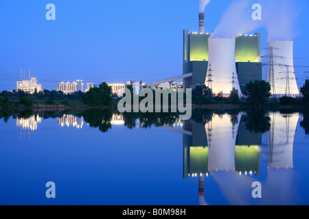 chemische Fabrik und Kraftwerk in Buna, Deutschland, Europa Stockfoto