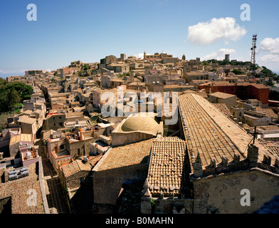 Blick vom Glockenturm König Frederick Campanile in Erice Sizilien Italien EU Stockfoto