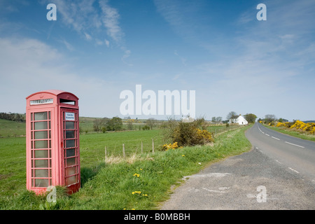 Bald kündigt an, ein Symbol der Vergangenheit als die BT die Entfernung von 14 000 rote Telefonzellen aus über dem Land. Stockfoto