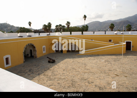 Innenhof des Fuerte San Diego Fort, Acapulco, Mexiko Stockfoto