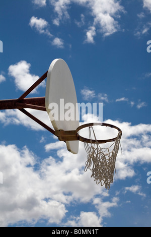 Outdoor-Basketballkorb Stockfoto