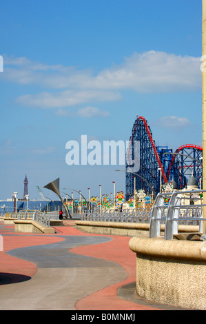 Die neue Promenade am South Shore Blackpool, Lancashire Stockfoto