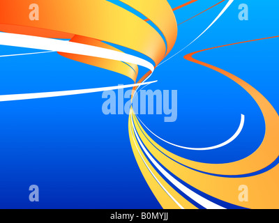 abstrakt 3d Fluss Stockfoto