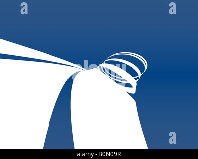 fließenden abstrakte Formen Stockfoto