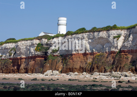 Hunstanton Klippen und Leuchtturm West Norfolk Stockfoto