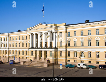 Zentrale Gebäude der Helsinki Universität der Senat-Quadrat-Helsinki-Finnland Stockfoto