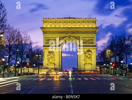 Arc de Triomphe, Paris, Frankreich Stockfoto