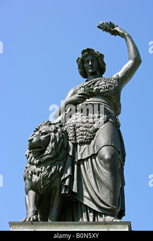 Sterben Sie Bayern in München, Deutschland, München, Bayern-statue Stockfoto