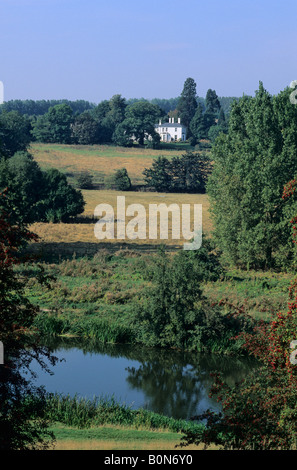 Fluss Medway in der Nähe von West Farleigh Kent England UK Stockfoto