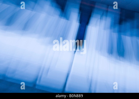 Musik Tastatur Zoom blur Stockfoto