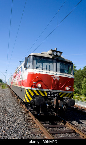 E-Lok, Finnland Stockfoto