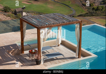 Aloe Spa, Sheraton Hotel, Salobre Golf & Resort in der Nähe von Maspalomas auf Gran Canaria auf den Kanarischen Inseln. Stockfoto