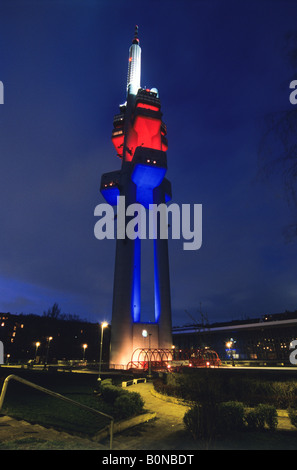 Zizkov Tower, Prag, Tschechische Republik Stockfoto