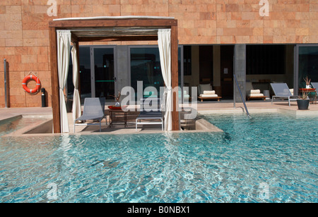 Aloe Spa, Sheraton Hotel, Salobre Golf & Resort in der Nähe von Maspalomas auf Gran Canaria auf den Kanarischen Inseln. Stockfoto