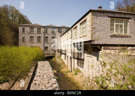 UK Derbyshire Peak District National Park Millers Dale Litton Mühle Stockfoto