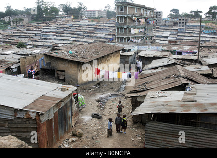 Mathare Valley, eines der berüchtigtsten Slum in Nairobi, Kenia Stockfoto