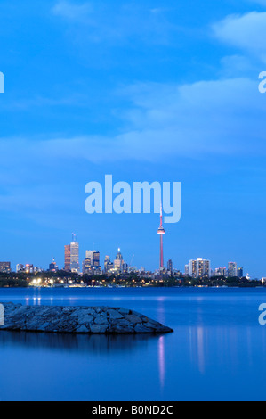 Schöne Stadt Toronto bei Nacht Stockfoto