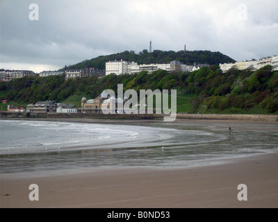 Scarborough Spa und South Bay Beach, North Yorkshire, England. Stockfoto