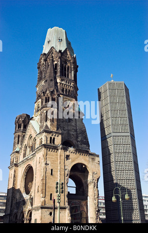 Kaiser-Wilhelm-Gedächtniskirche Berlin Deutschland April 2008 Stockfoto