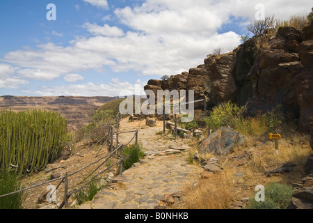 Mundo Aborigen - Museum - Barranco de Fataga - Gran Canaria Grand Stockfoto