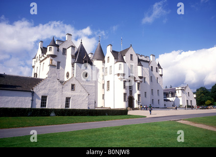 Blair Castle, Heimat der Duke of Atholl nahe dem Dorf von Blair Atholl Stockfoto