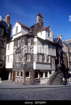 John Knox House aus dem Jahr 1760 in Edinburghs Royal Mile Stockfoto