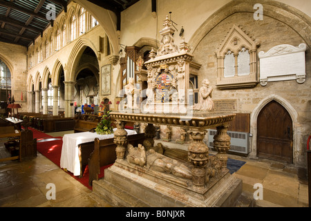 UK England Lincolnshire Bottesford St. Marys Church Grab von Henry Manieren 2. Earl of Rutland Stockfoto