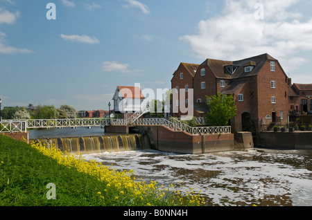 Abtei-Mühle in Tewkesbury Stockfoto