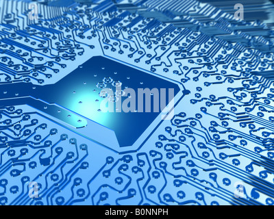 Super chip 3D Stockfoto