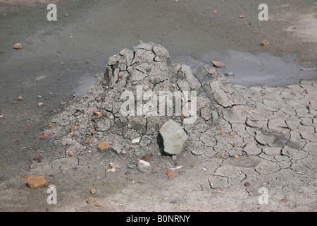 Schlamm-Vulkan-Website unter Baratang Island, Andamanen, Indien Stockfoto