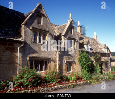 Snowshill - malerischen Cotswolds Steinhütten im Dorf in der Nähe von Broadway Stockfoto