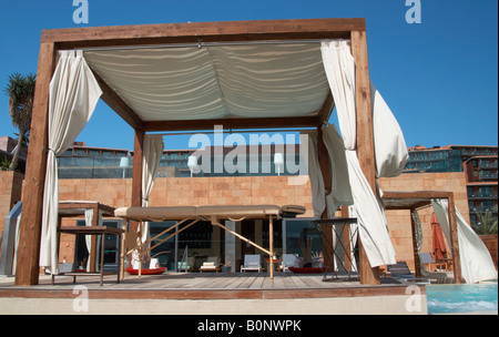 Aloe Spa, Sheraton Hotel, Salobre Golf & Resort in der Nähe von Maspalomas auf Gran Canaria auf den Kanarischen Inseln. Stockfoto