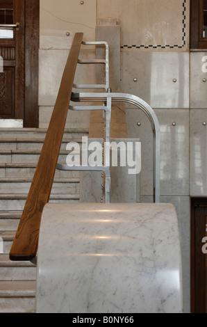 Wien, Postsparkassenamt (1904-1912) von Otto Wagner Erbaut, Treppe Zur Schalterhalle, Detail Stockfoto