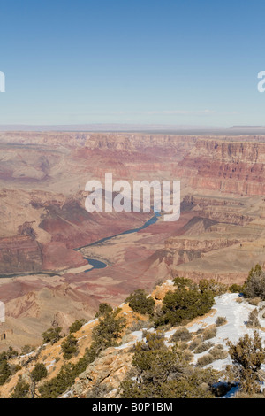 Grand Canyon Blick Nordwesten aus der Desert View-Aussichtspunkt Stockfoto