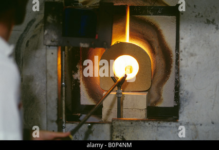 Crystal macht, Waterford Crystal Factory, Irland Stockfoto