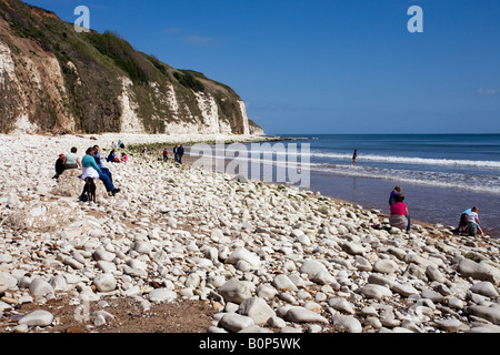 Dänen-Dyke-Strand in der Nähe von Bridlington East Riding of Yorkshire England Stockfoto