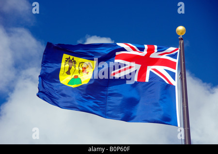 Die Nationalflagge der Türken und Caicos Inseln British Overseas Territories Stockfoto