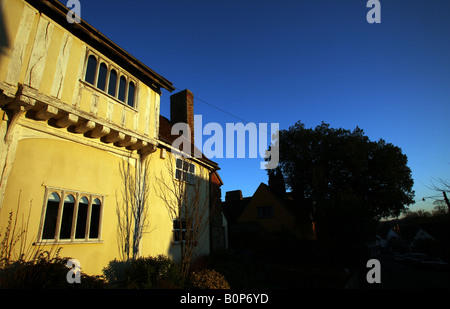 Lavenham Suffolk Fachwerk Haus abseits der Hauptstraße Stockfoto