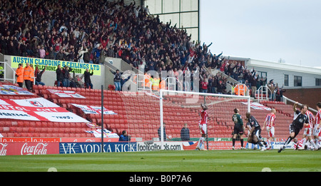 Stoke City 2 Bristol City 1 19. April 2008 Tor Hoffnung Bristol City Stockfoto